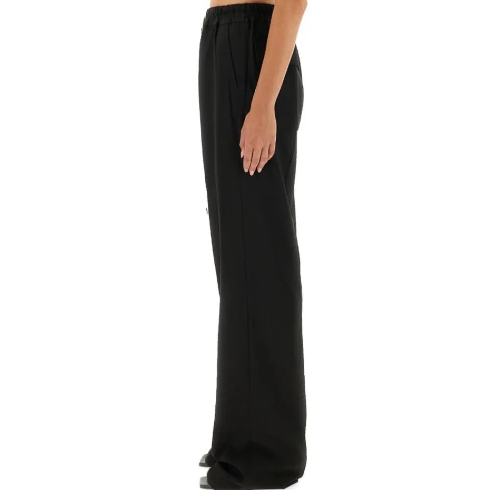 Bukser<Rick Owens Wide Leg Cargo Pants Sort