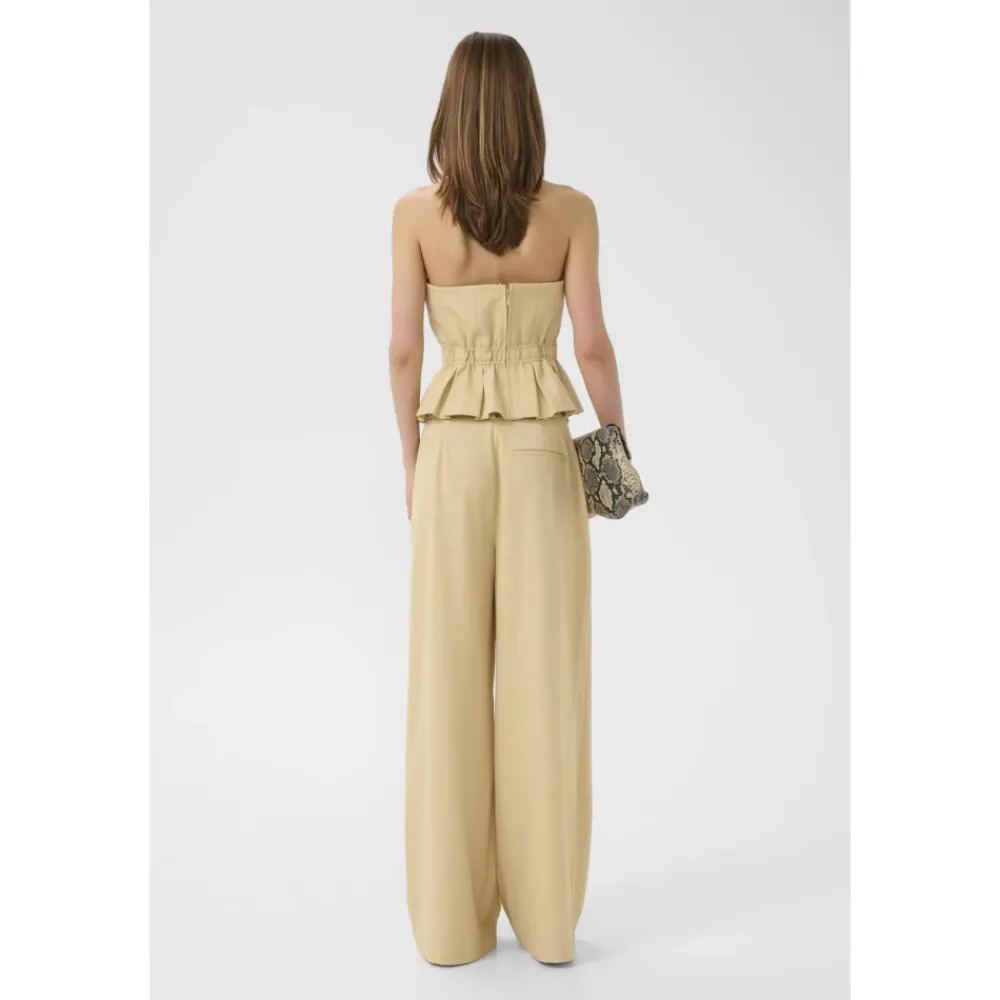 Bukser^Gestuz Wide Trousers Gul