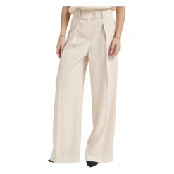 Bukser<Patrizia Pepe Wide Trousers Beige