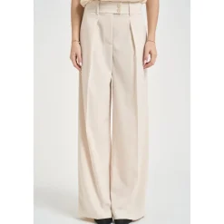 Bukser<Patrizia Pepe Wide Trousers Beige