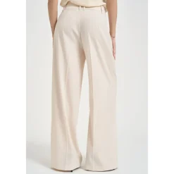 Bukser<Patrizia Pepe Wide Trousers Beige