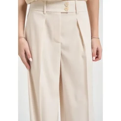 Bukser<Patrizia Pepe Wide Trousers Beige