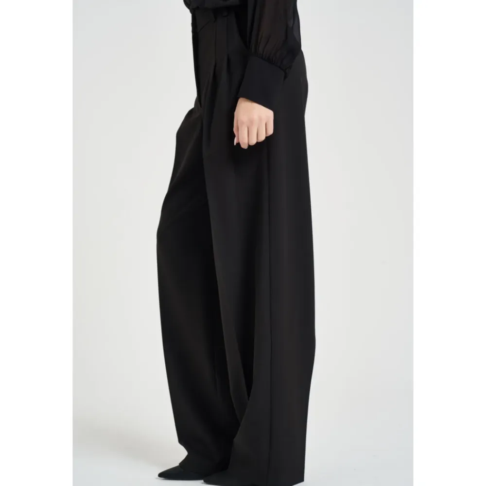Bukser^Patrizia Pepe Wide Trousers Sort