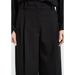 Bukser^Patrizia Pepe Wide Trousers Sort