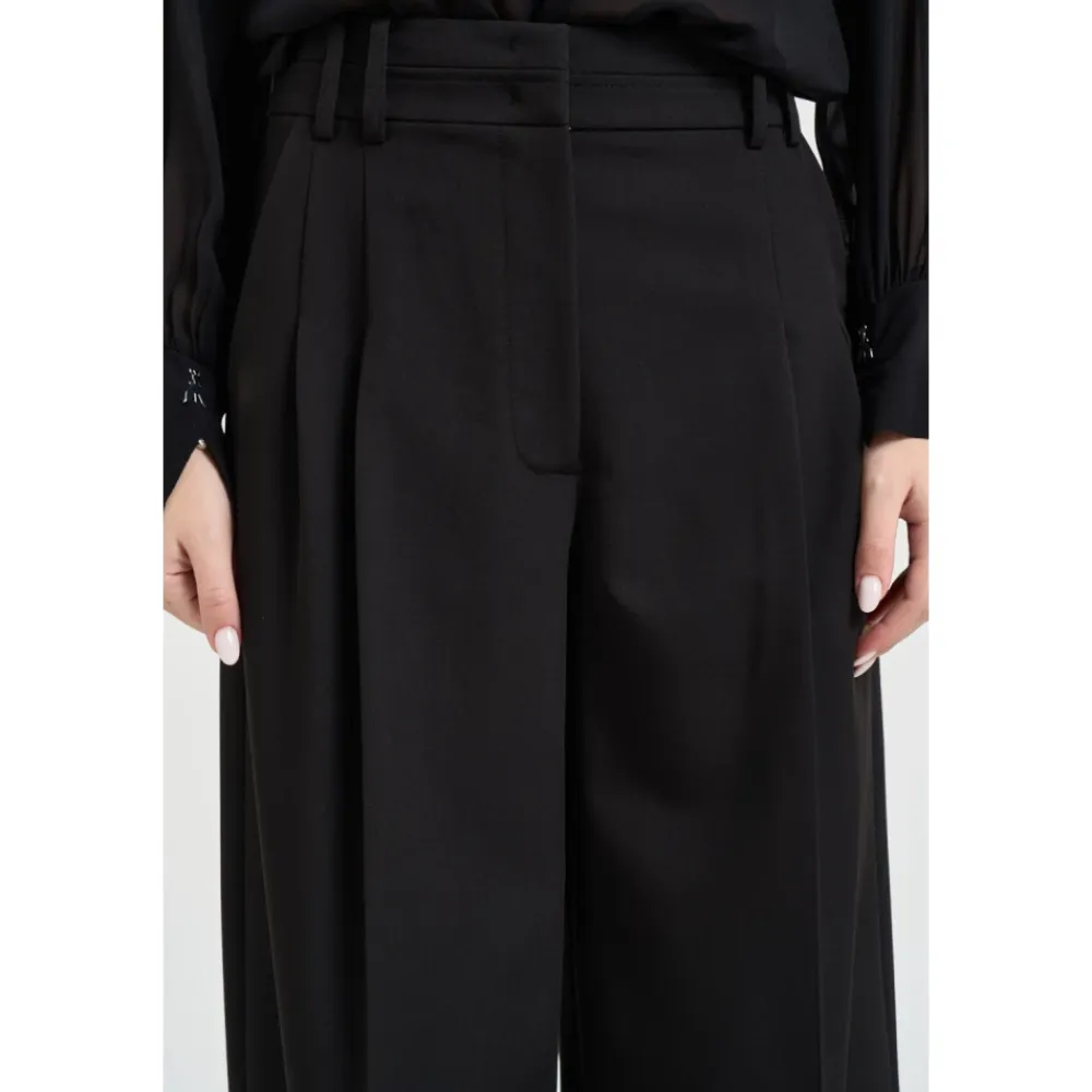 Bukser^Patrizia Pepe Wide Trousers Sort