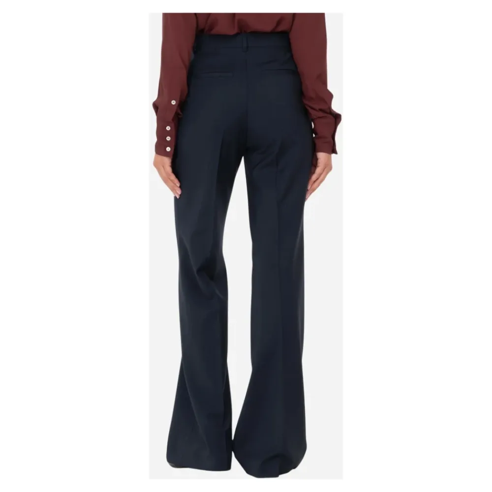 Bukser^Manuel Ritz Wide Wool Trousers Blå