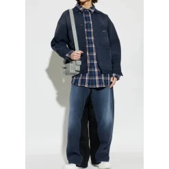 Jeans^Balenciaga Wide-Leg Jeans Blå