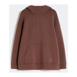 Striktrøjer & Sweatere<Weekend Max Mara Wkdradura Zip-through Sweatshirt Brun