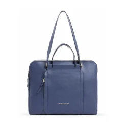Laptop Tasker<Piquadro Women's laptop and Pad® bag with two dividers,RFID and shock absorbing protection Blå