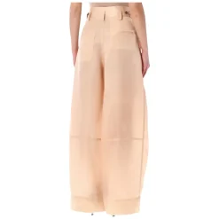 Bukser<Alberta Ferretti Women's Trousers Clothing SS26 Pink