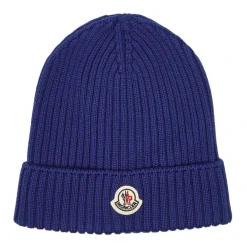 Huer & Kasketter^Moncler Wool Beanie Blå