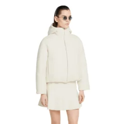 Jakker<Gucci Wool Bouclé Jakke med Logo Hvid