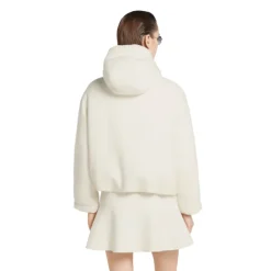 Jakker<Gucci Wool Bouclé Jakke med Logo Hvid