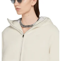 Jakker<Gucci Wool Bouclé Jakke med Logo Hvid