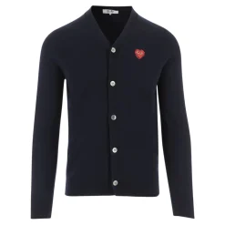 Strik^Comme des Garçons Play Wool Cardigan Blå