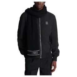 Halstørklæder Og Tørklæder<Balmain Wool Paris Scarf Sort