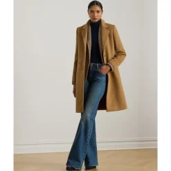 Frakker<Ralph Lauren Wool Sb-Lined Coat Brun