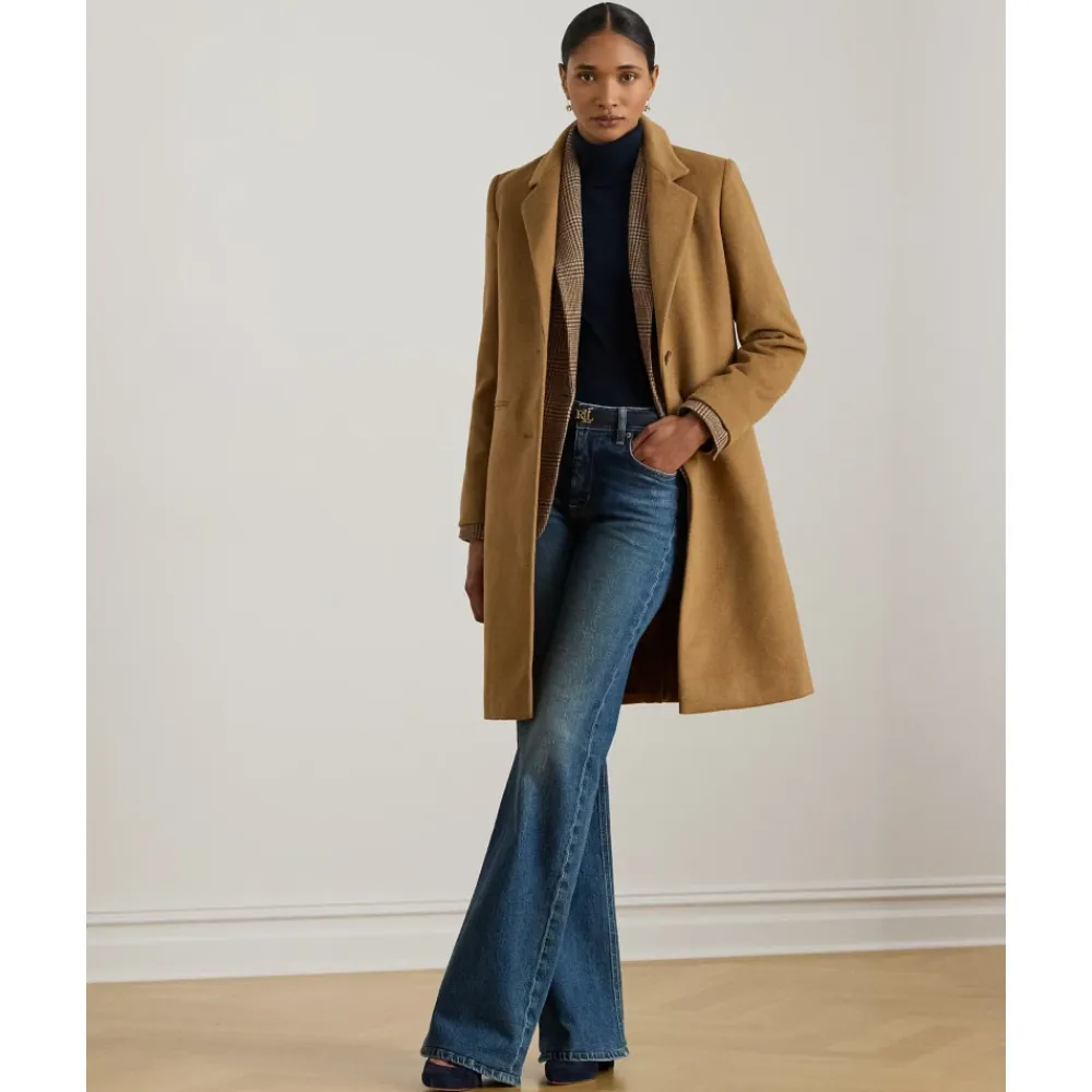 Frakker<Ralph Lauren Wool Sb-Lined Coat Brun