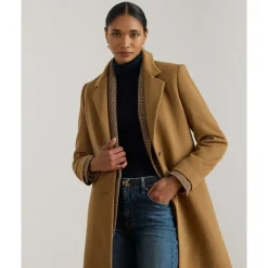 Frakker<Ralph Lauren Wool Sb-Lined Coat Brun