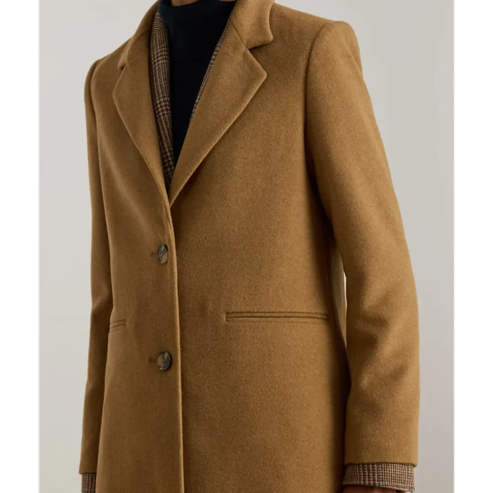 Frakker<Ralph Lauren Wool Sb-Lined Coat Brun