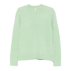 Strik<Sunflower Yak og Alpaka Blend Crewneck Sweater Grøn
