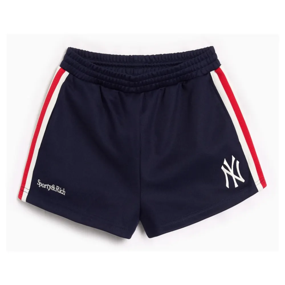 Træningsbukser & Tights<Sporty & Rich Yankees Serif Roller Short Blå