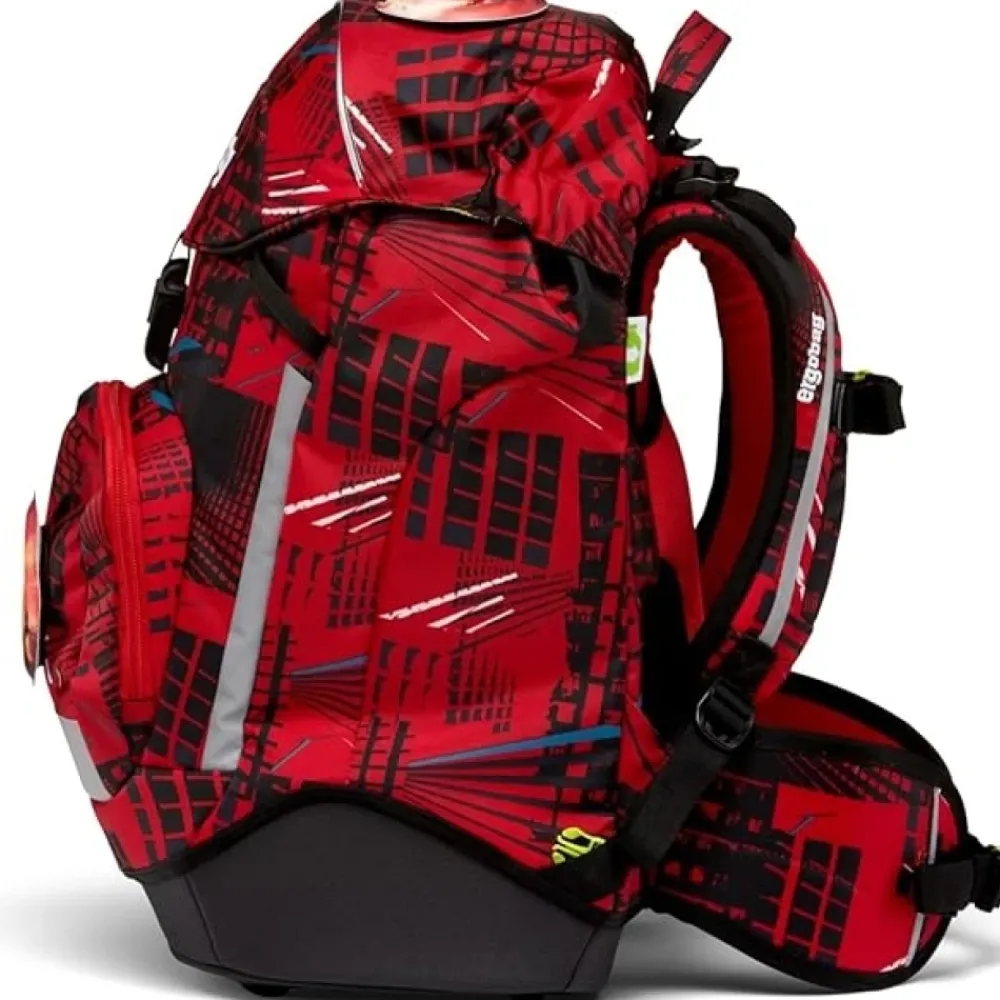 Tasker^Ergobag Zaino Ergonomico Personalizzabile PRIME Vigili fuoco pompieri Rød