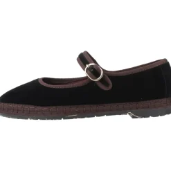 Ballerinasko<Flabelus Zapato Hebilla Velvet Sort