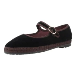 Ballerinasko<Flabelus Zapato Hebilla Velvet Sort