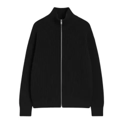 Strik^Jil Sander Zip Up Cardigan Sort