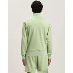 Træningsjakker^Palm Angels Zipped Track Jacket with Logo Embroidery Grøn