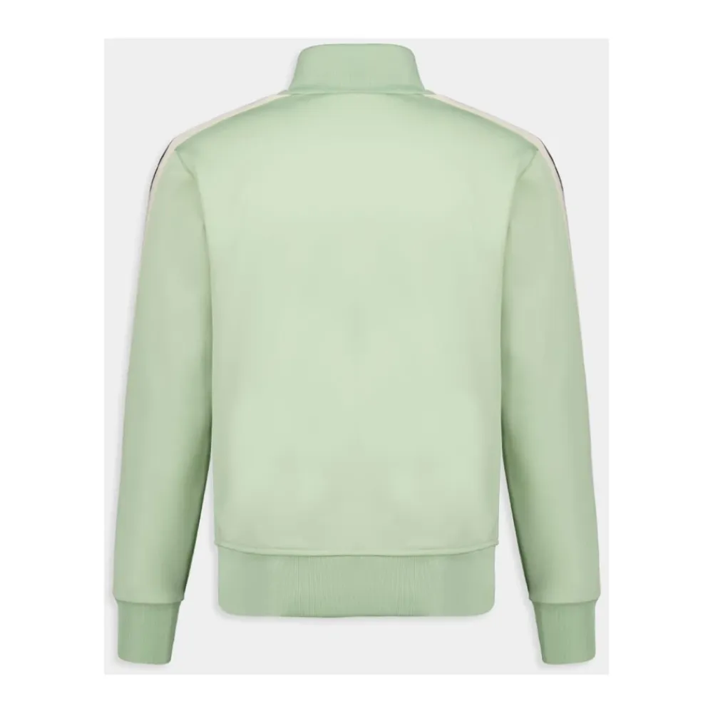 Træningsjakker^Palm Angels Zipped Track Jacket with Logo Embroidery Grøn