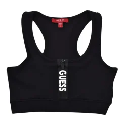 T-Shirts & Toppe^Guess Zippet sports-bh med logo-print Sort