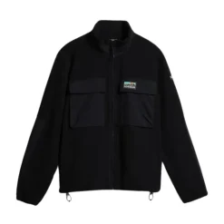 Fleece^Napapijri Zip-Up Fleece Jakke Streetwear Stil Sort