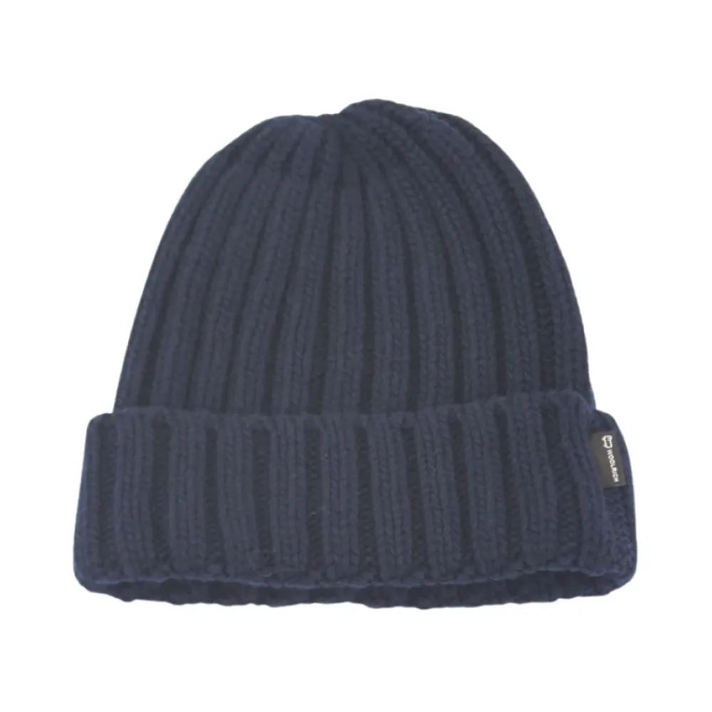 Huer & Kasketter^Woolrich Zuccotto Strikket Hue Blå