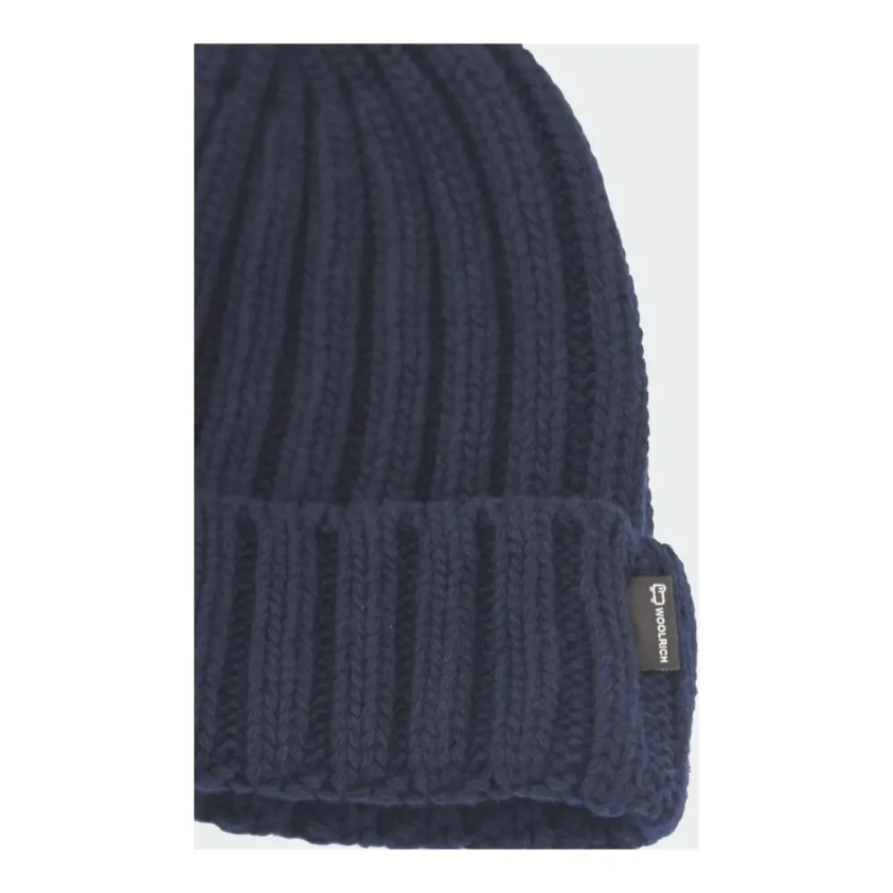 Huer & Kasketter^Woolrich Zuccotto Strikket Hue Blå
